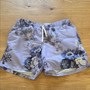 Men's Purple Floral Swim Shorts